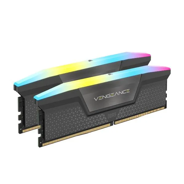 Corsair Vengeance Rgb DDR5 32GB (2 X 16GB) 6000 Intel Xmp Amd Expo - Grey CMH32GX5M2D6000Z38 - immagine 1
