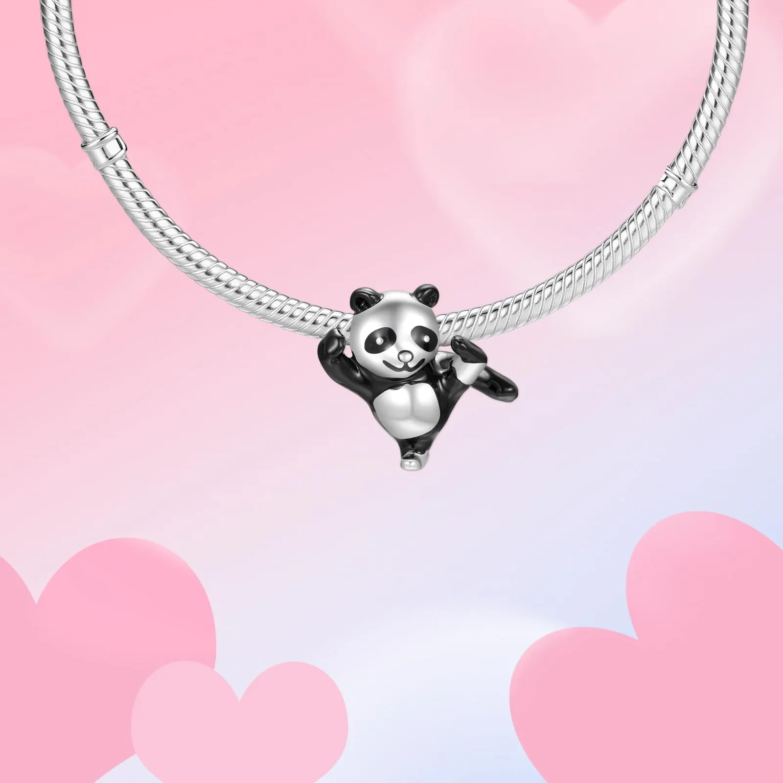 XWN Ciondolo Argento Sterling 925 con Cubic Zirconia Pendenti per Pandora Braccialetti, Compatibile con Braccialetti e Collane europei, perfetto Regali per Moglie e Ragazze - immagine 5
