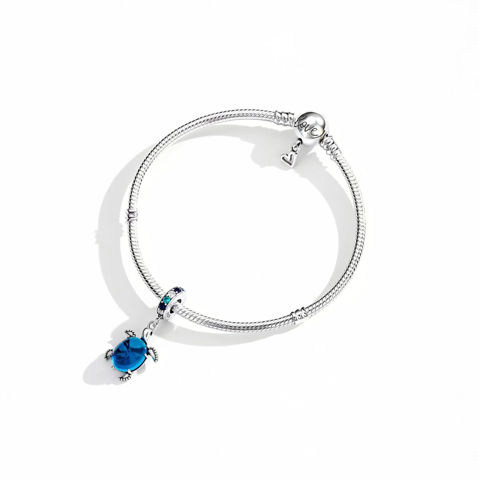 XWN Ciondolo Argento Sterling 925 con Cubic Zirconia Pendenti per Pandora Braccialetti, Compatibile con Braccialetti e Collane europei, perfetto Regali per Moglie e Ragazze - immagine 9
