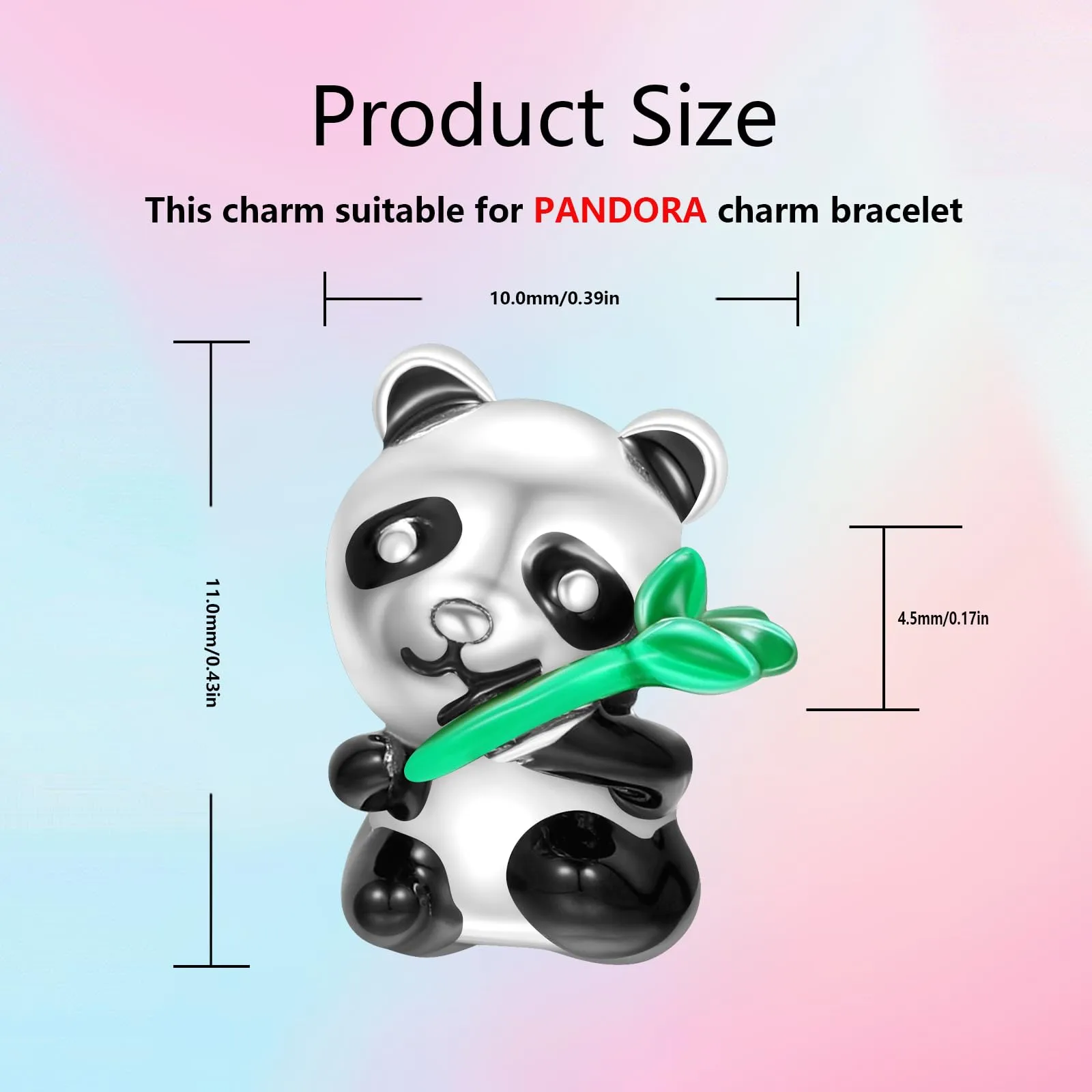 XWN Ciondolo Argento Sterling 925 con Cubic Zirconia Pendenti per Pandora Braccialetti, Compatibile con Braccialetti e Collane europei, perfetto Regali per Moglie e Ragazze - immagine 2