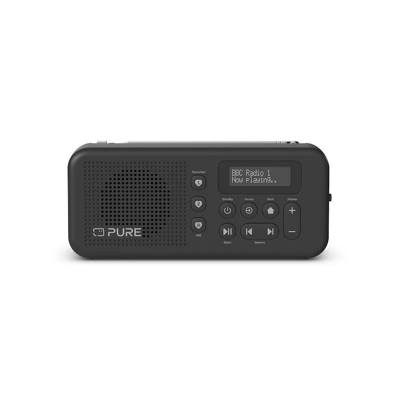 Pure Radio portatile DAB+ e FM con Bluetooth Elan One Black - immagine 1