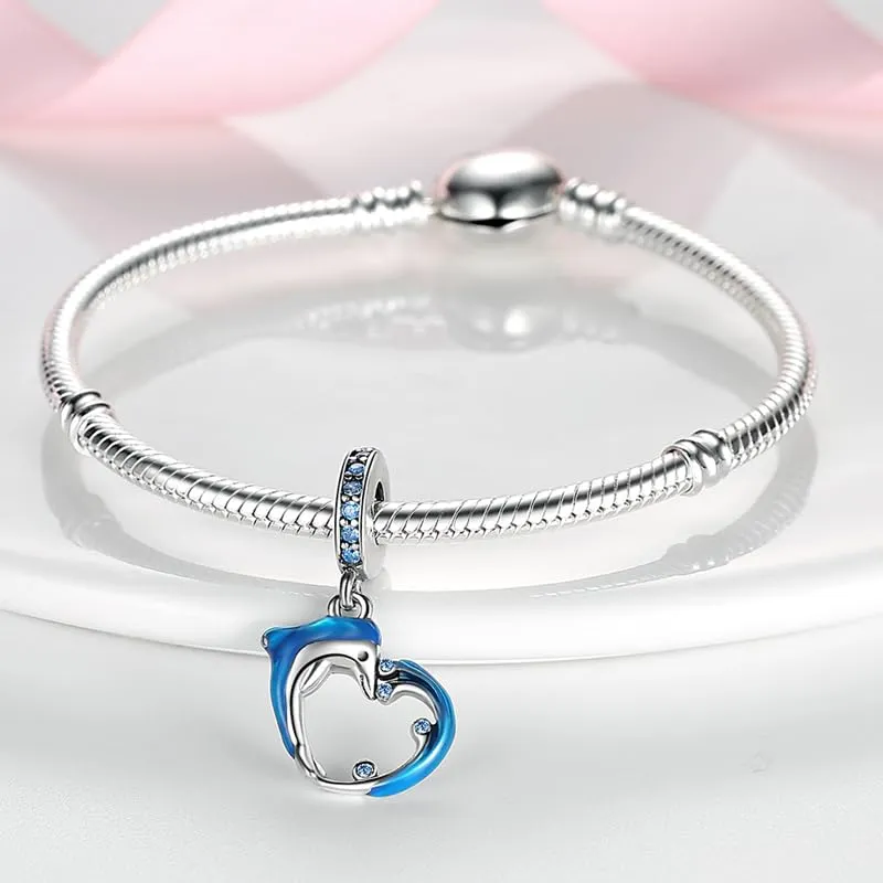 XWN Ciondolo Argento Sterling 925 con Cubic Zirconia Pendenti per Pandora Braccialetti, Compatibile con Braccialetti e Collane europei, perfetto Regali per Moglie e Ragazze - immagine 2