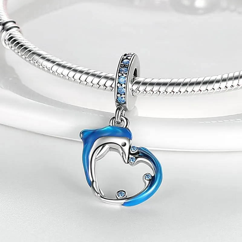 XWN Ciondolo Argento Sterling 925 con Cubic Zirconia Pendenti per Pandora Braccialetti, Compatibile con Braccialetti e Collane europei, perfetto Regali per Moglie e Ragazze - immagine 3