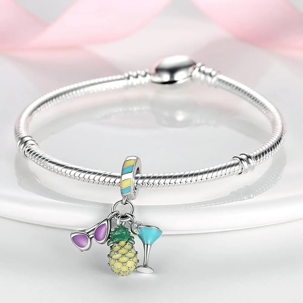 XWN Ciondolo Argento Sterling 925 con Cubic Zirconia Pendenti per Pandora Braccialetti, Compatibile con Braccialetti e Collane europei, perfetto Regali per Moglie e Ragazze - immagine 3