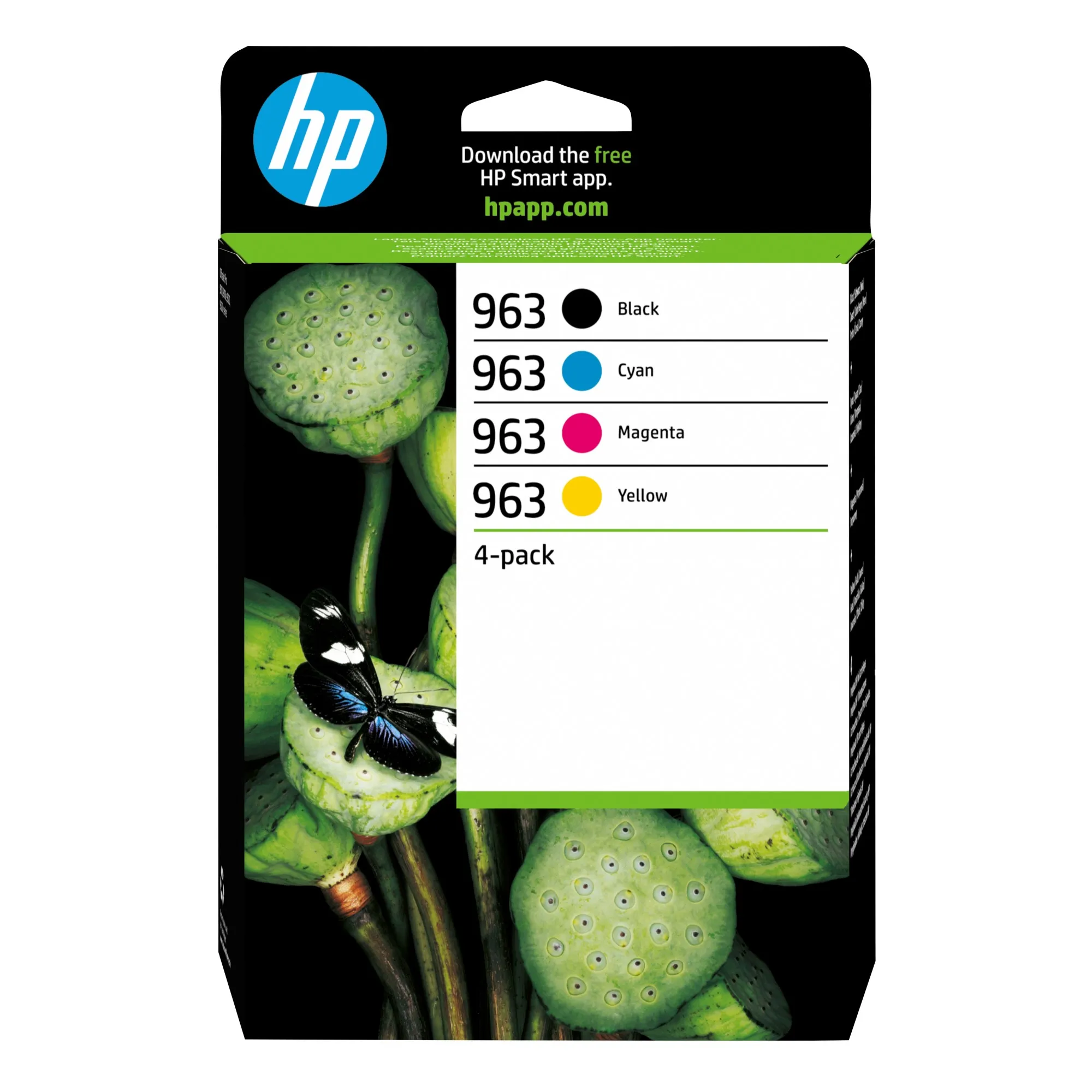 Originale HP Confezione da 4 cartucce di inchiostro nero ciano magenta giallo originali 963 - immagine 1