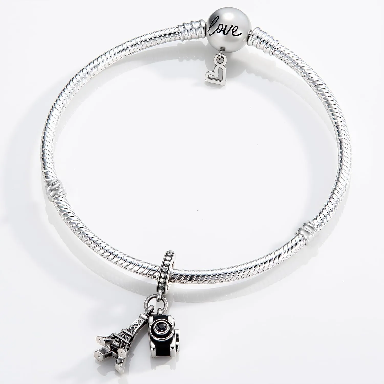 XWN Ciondolo Argento Sterling 925 con Cubic Zirconia Pendenti per Pandora Braccialetti, Compatibile con Braccialetti e Collane europei, perfetto Regali per Moglie e Ragazze - immagine 6