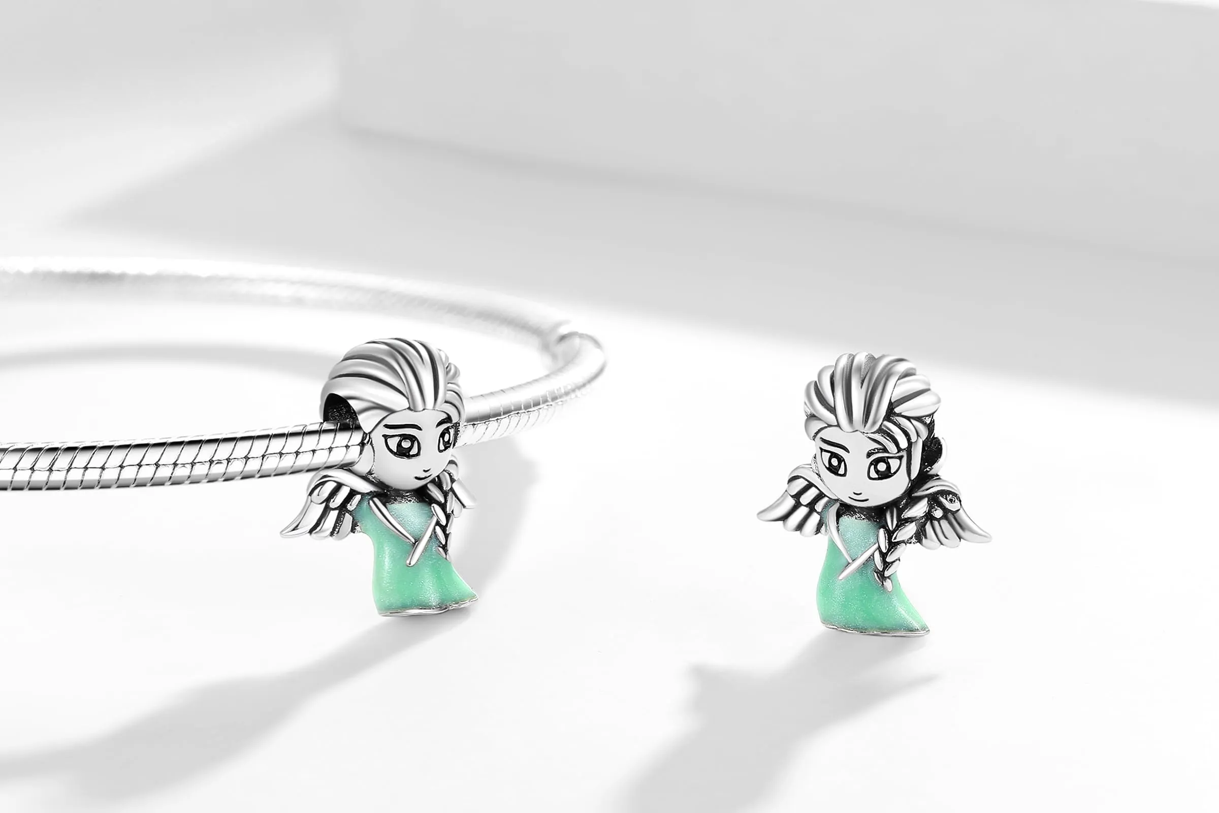 XWN Ciondolo Argento Sterling 925 con Cubic Zirconia Pendenti per Pandora Braccialetti, Compatibile con Braccialetti e Collane europei, perfetto Regali per Moglie e Ragazze - immagine 2