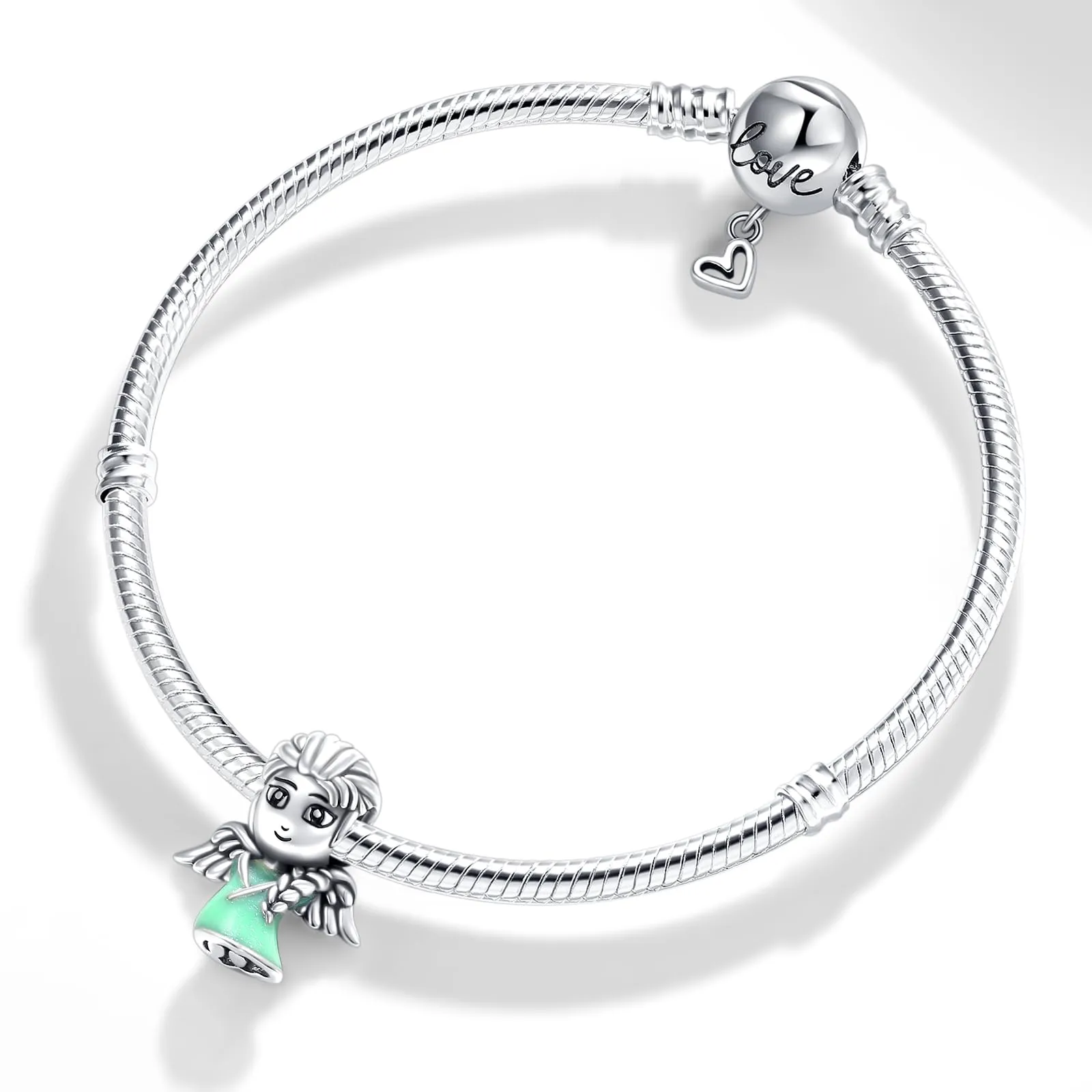 XWN Ciondolo Argento Sterling 925 con Cubic Zirconia Pendenti per Pandora Braccialetti, Compatibile con Braccialetti e Collane europei, perfetto Regali per Moglie e Ragazze - immagine 3