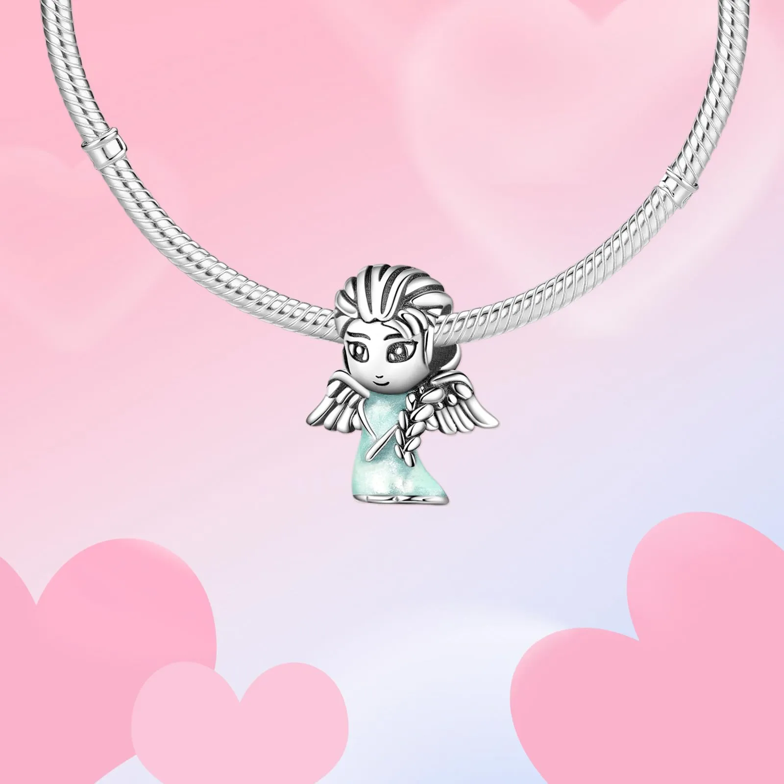 XWN Ciondolo Argento Sterling 925 con Cubic Zirconia Pendenti per Pandora Braccialetti, Compatibile con Braccialetti e Collane europei, perfetto Regali per Moglie e Ragazze - immagine 7