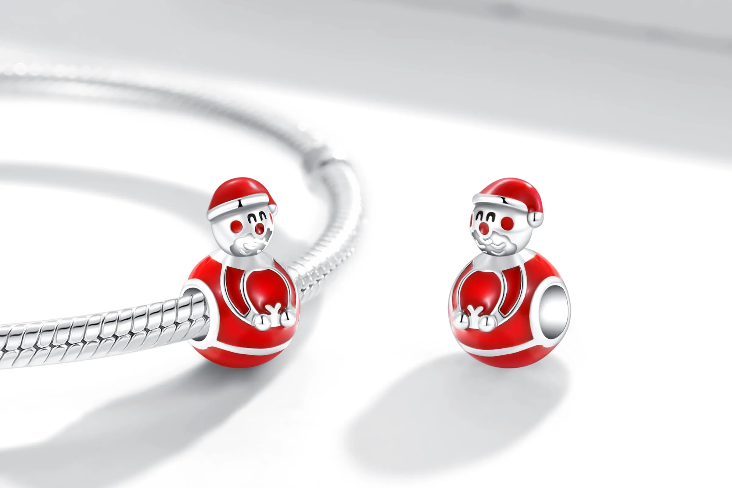 XWN Ciondolo Argento Sterling 925 con Cubic Zirconia Pendenti per Pandora Braccialetti, Compatibile con Braccialetti e Collane europei, perfetto Regali per Moglie e Ragazze - immagine 2
