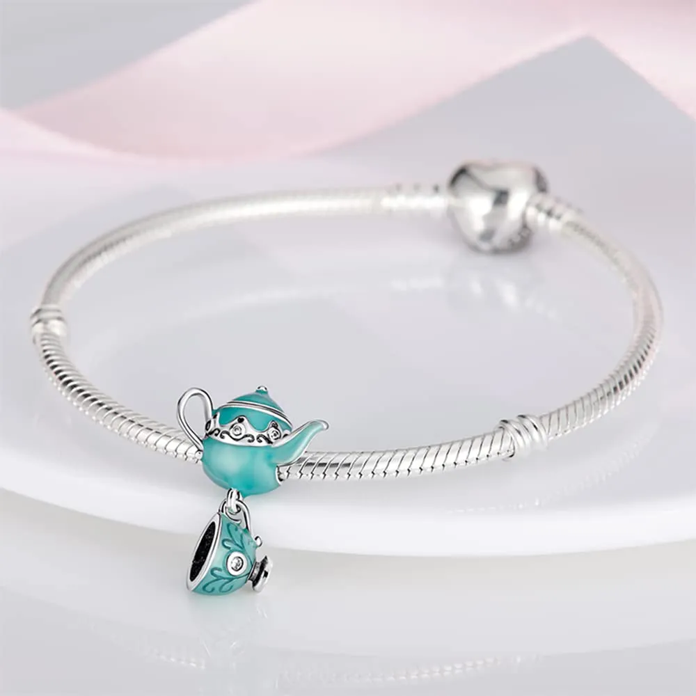 XWN Ciondolo Argento Sterling 925 con Cubic Zirconia Pendenti per Pandora Braccialetti, Compatibile con Braccialetti e Collane europei, perfetto Regali per Moglie e Ragazze - immagine 4
