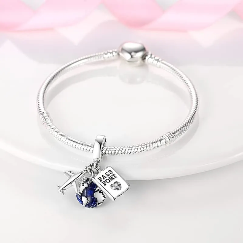 XWN Ciondolo Argento Sterling 925 con Cubic Zirconia Pendenti per Pandora Braccialetti, Compatibile con Braccialetti e Collane europei, perfetto Regali per Moglie e Ragazze - immagine 5
