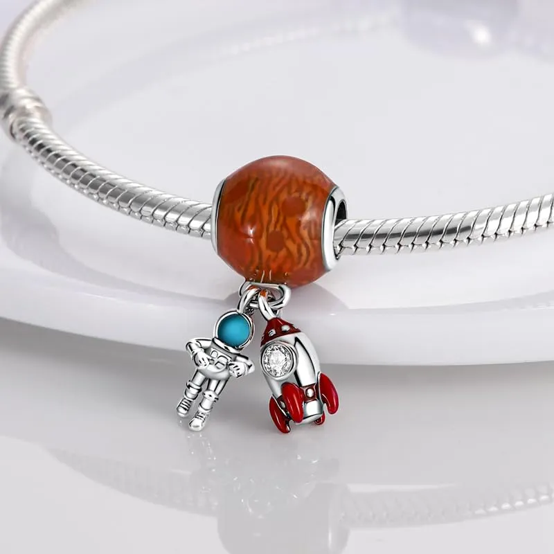 XWN Ciondolo Argento Sterling 925 con Cubic Zirconia Pendenti per Pandora Braccialetti, Compatibile con Braccialetti e Collane europei, perfetto Regali per Moglie e Ragazze - immagine 2