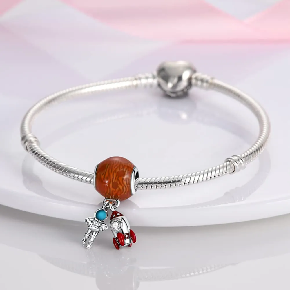 XWN Ciondolo Argento Sterling 925 con Cubic Zirconia Pendenti per Pandora Braccialetti, Compatibile con Braccialetti e Collane europei, perfetto Regali per Moglie e Ragazze - immagine 5