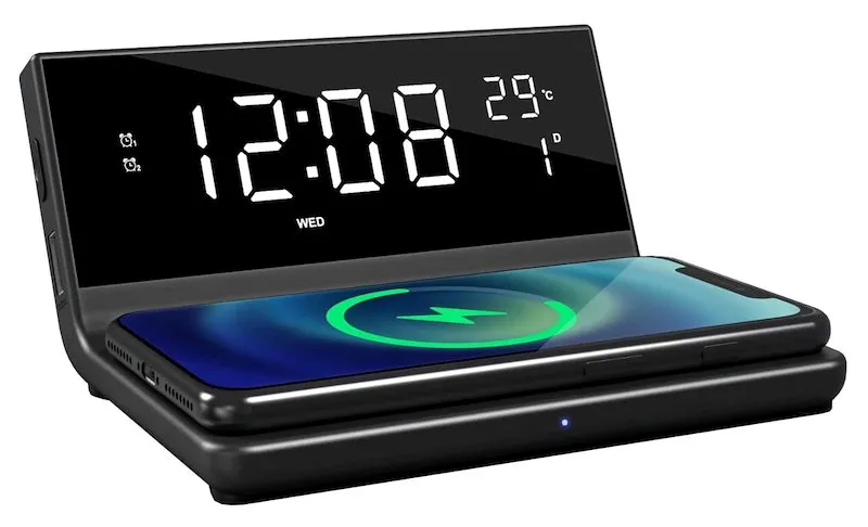 Karma Sveglia Digitale Ricarica Wireless Crg Wf Nero - immagine 1