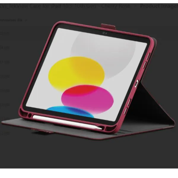 Cygnett Tekview Case For Ipad A16 11 - 10.9 10TH Gen Cherry Rose CY5433TEKVI - immagine 1