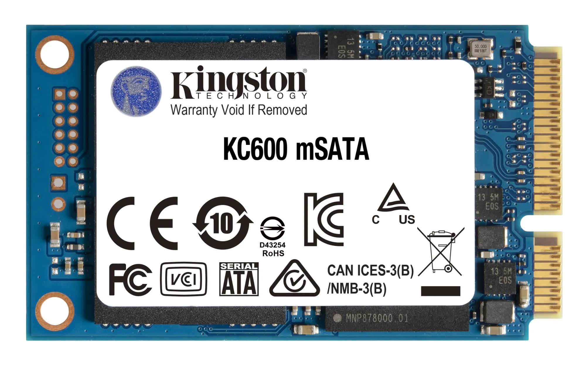 Kingston Technology KC600 mSATA 256 GB Serial ATA III 3D TLC - immagine 1