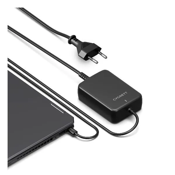 Cygnett Powermaxx 140W Gan Usb-C Laptop Charger - Black Eu CY5855PDWCH - immagine 1