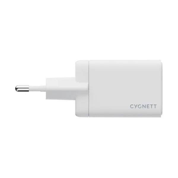 Cygnett Powerplus 65W Dual Port Wall Charger - White Eu CY5879PDWCH - immagine 1
