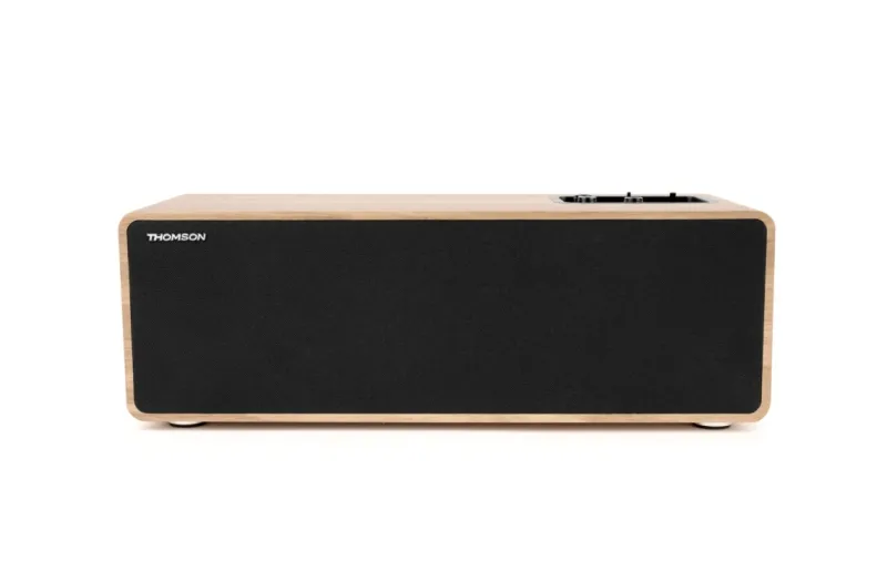 Sistema stereo multimediale Thomson - Potenza musicale 150 W - Bluetooth - TV RCA USB ingressi ottici - Telecomando - Finitura in legno e nero - immagine 1