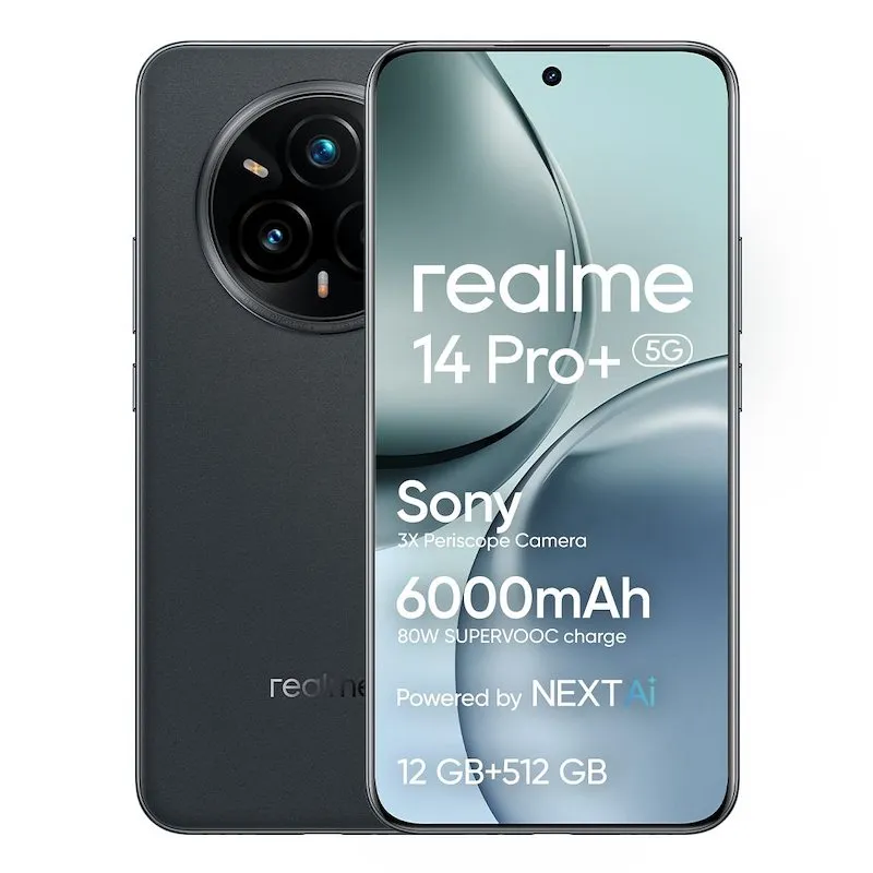 Realme 14 Pro+ 5g 12 / 512 GB Suede Grey - immagine 1