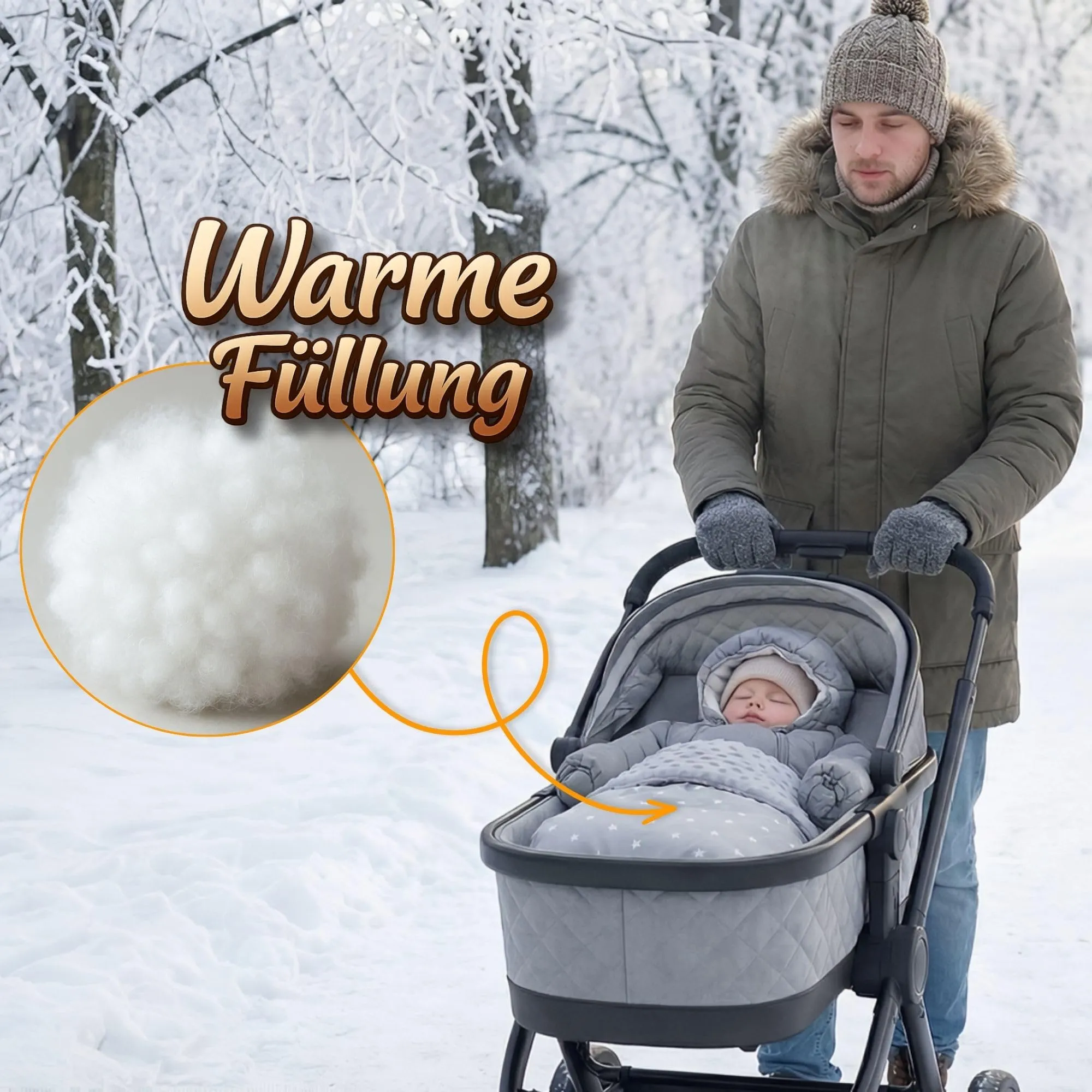 Totsy Baby Copertina per carrozzina per bambino invernale con tessuto felpato 75x60 cm + cuscino 35x30 cm - Coperta per bambini, copertina da coccole per passeggino neonati all'aperto, Africa - immagine 5
