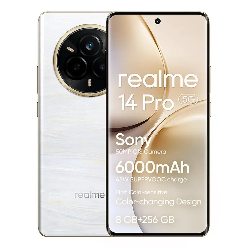 Realme 14 Pro 5g 8/256 GB Pearl White - immagine 1