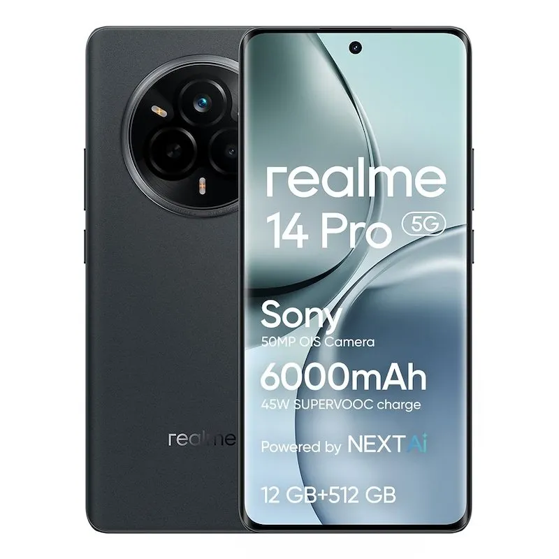 Realme 14 Pro 5g 12/512 GB Suede Grey - immagine 1