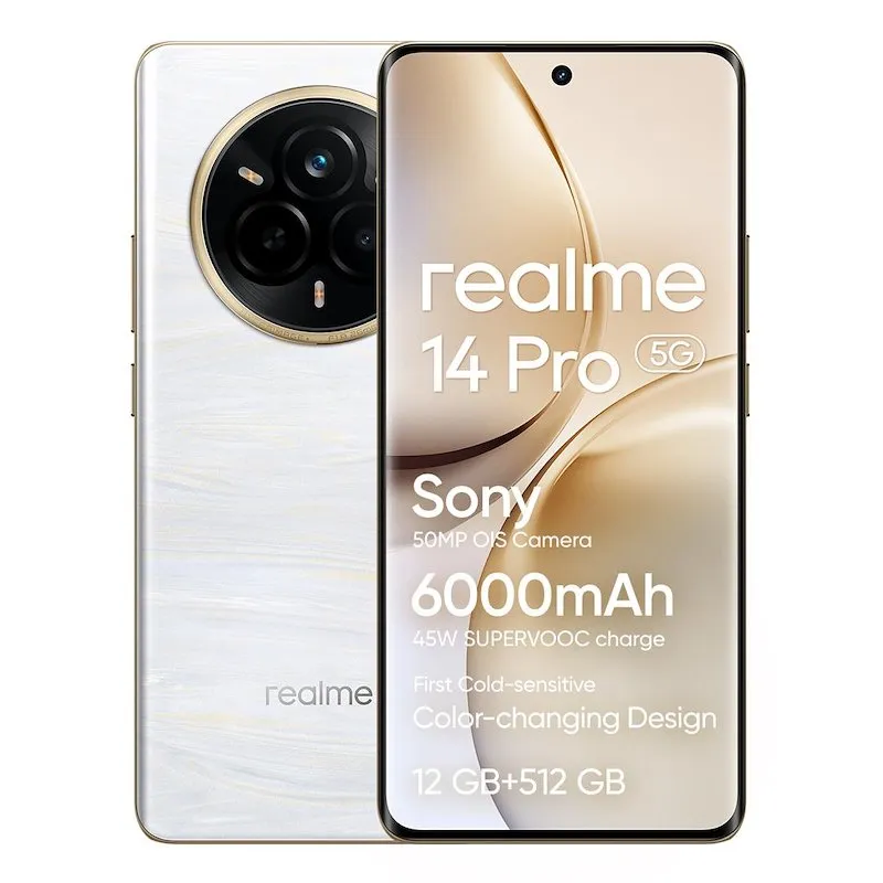 Realme 14 Pro 5g 12/512 GB Pearl White - immagine 1