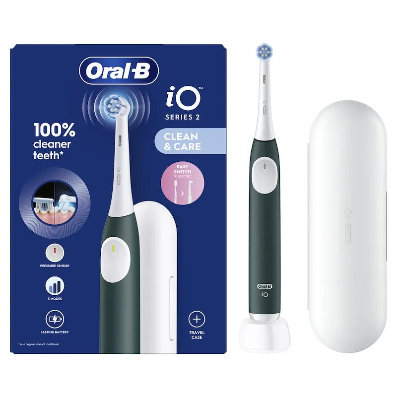 Oral-B Spazzolino Elettrico iO2 + Custodia Forest Green - immagine 1