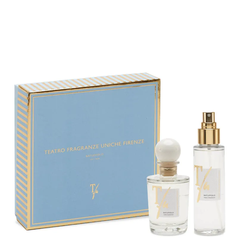 Teatro Fragranze Uniche Teatro Fragranze Uniche Batuffolo Confezione - 100 ML Diffusore con bastoncini + 100 ML Spray Tessuto - immagine 1