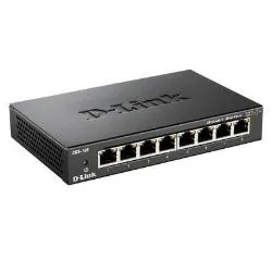 D-Link 8-PORT 10/100/1000MBPS Gigabit Ethernet Switch - Metal Housing 8 X 10/100/1000MBPS Auto-Negotiating Ports DGS-108 - immagine 1