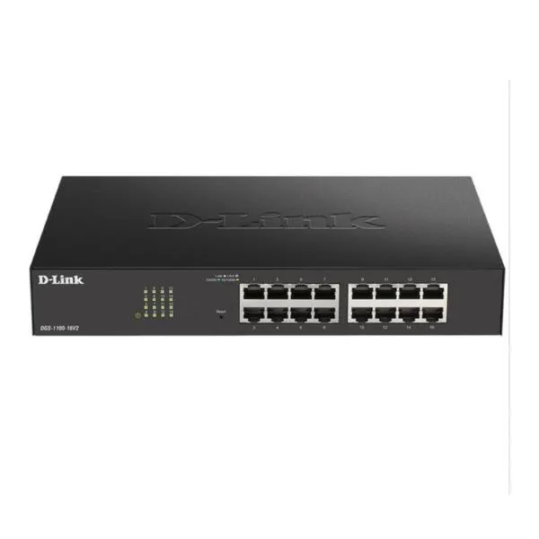 D-Link 16-PORT Gigabit Smart Managed Switch - 16 X 10/100/1000BASE-T Ports DGS-1100-16V2/E - immagine 1