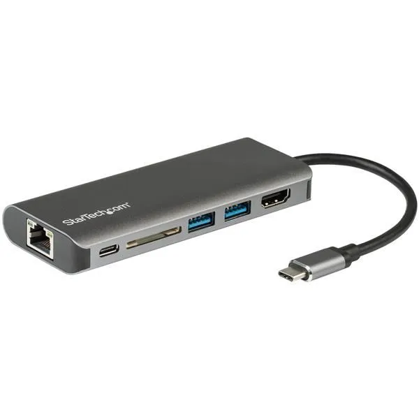 Startech Startech.com Adattatore Usb-C Multiporta Con Hdmi - Sd 2xA 1xC PD3.0 Hub USB C A USB 3.0 2x Usb-A 1x 60W DKT30CSDHPD3 - immagine 1