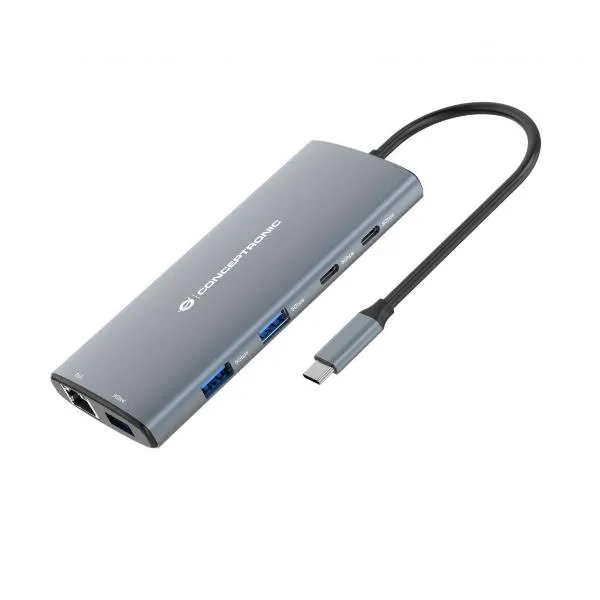 Conceptronic 10-IN-1 Multifunctional USB Hub DONN06GV2 - immagine 1