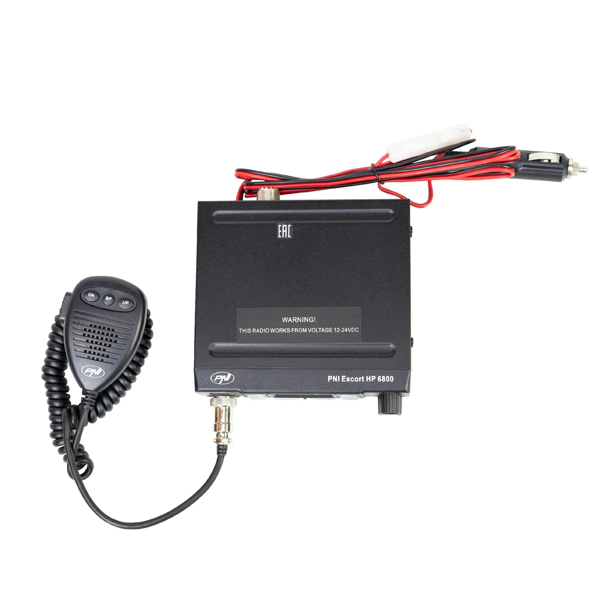Emettitore radio CB PNI Escort 6800 ASQ, 12/24 V, lettore MP3, connettore USB, 4 W, Am-FM, spina per accendisigari inclusa - immagine 4