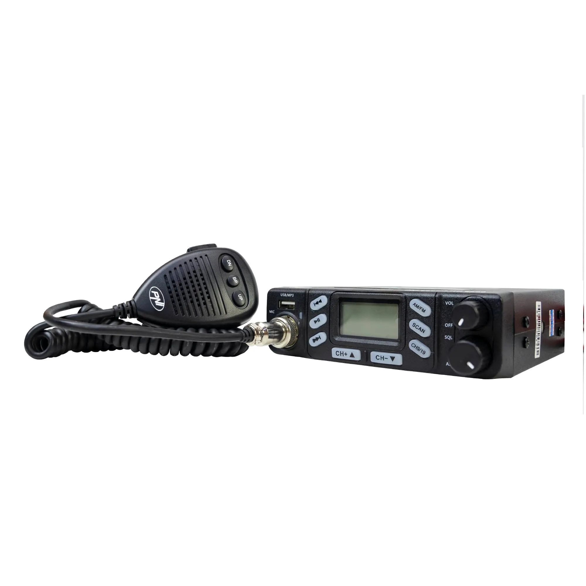 Emettitore radio CB PNI Escort 6800 ASQ, 12/24 V, lettore MP3, connettore USB, 4 W, Am-FM, spina per accendisigari inclusa - immagine 11