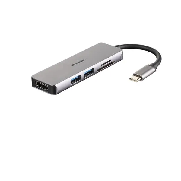 D-Link 5-IN-1 Usb-C Hub With Hdmi And SD/MICROSD Card Reader DUB-M530 - immagine 1