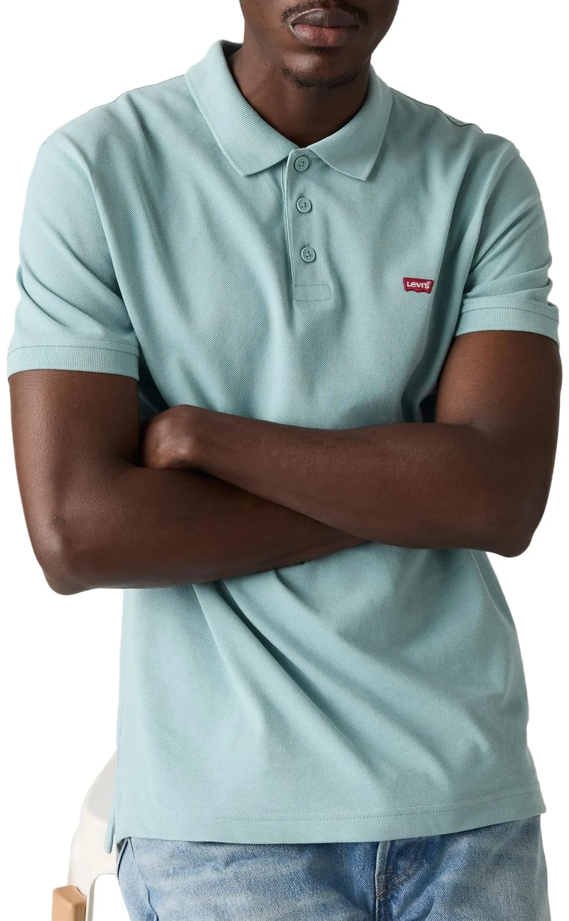 Lse_Levis HM Polo Stone Blue, Pietra Blu, XL - immagine 3