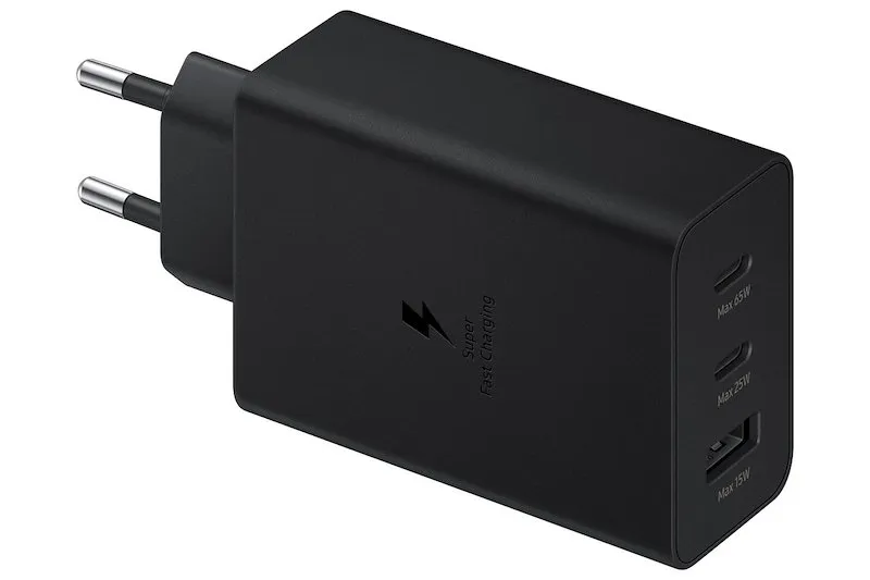 Samsung Carica Batterie 65W Power Adapter Trio Ep-t6530nbegeu Nero - immagine 1