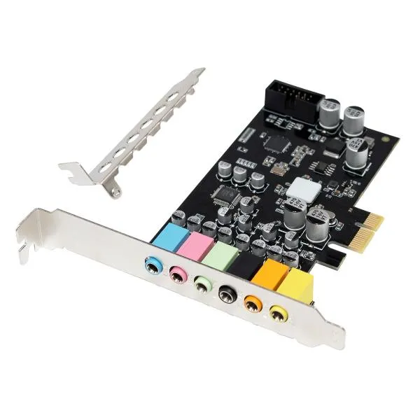 Conceptronic High-Definition Sound Pcie Card -- 7.1 Channel Surround Sound. S/PDIF Digital Output Asio Driver Support EMRICK15B - immagine 1