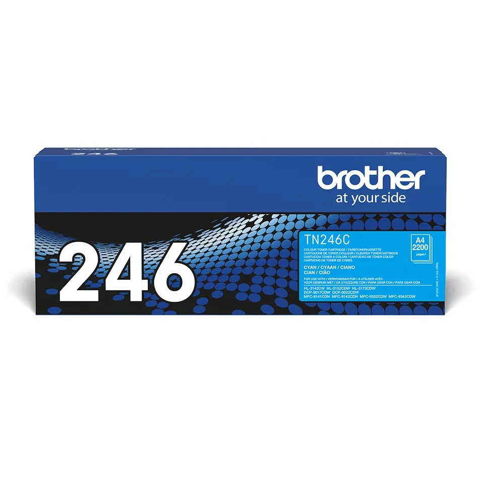 ORIGINALE Brother toner ciano TN-246C 246 2200 pagine - immagine 1
