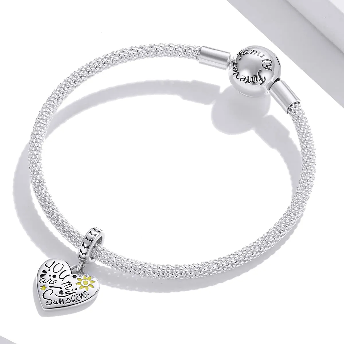 Charm per bracciale You Are My Sunshine Charm in argento sterling 925 - immagine 3