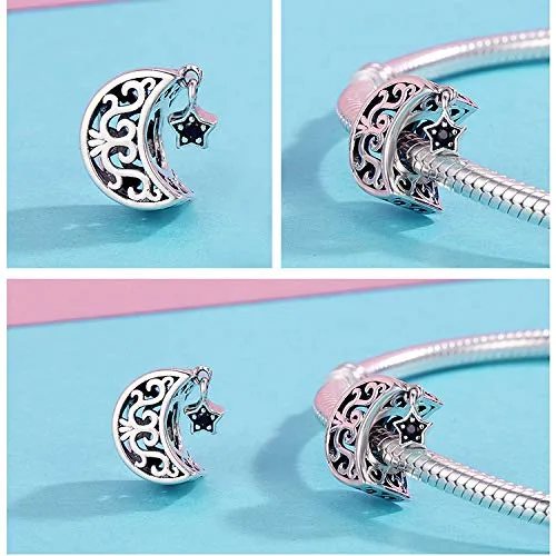 Teleye Charm distanziatore Moon & Stars per bracciale - immagine 4