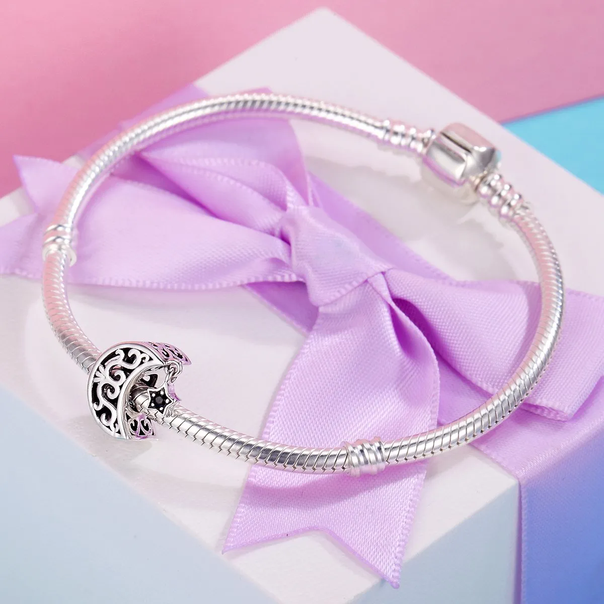 Teleye Charm distanziatore Moon & Stars per bracciale - immagine 6