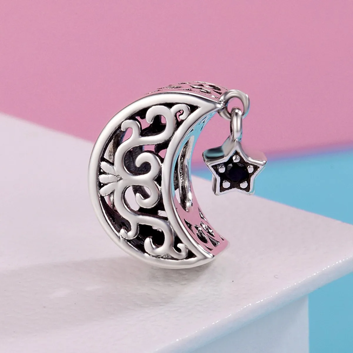 Teleye Charm distanziatore Moon & Stars per bracciale - immagine 8