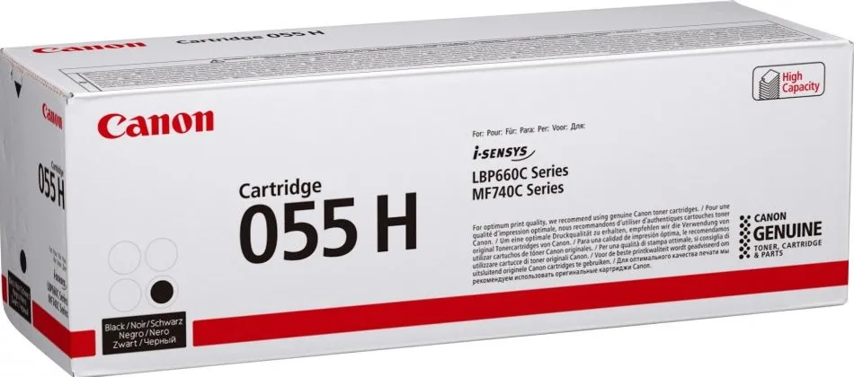 ORIGINALE Canon toner nero 055hbk 3020C004 7600 pagine - immagine 1