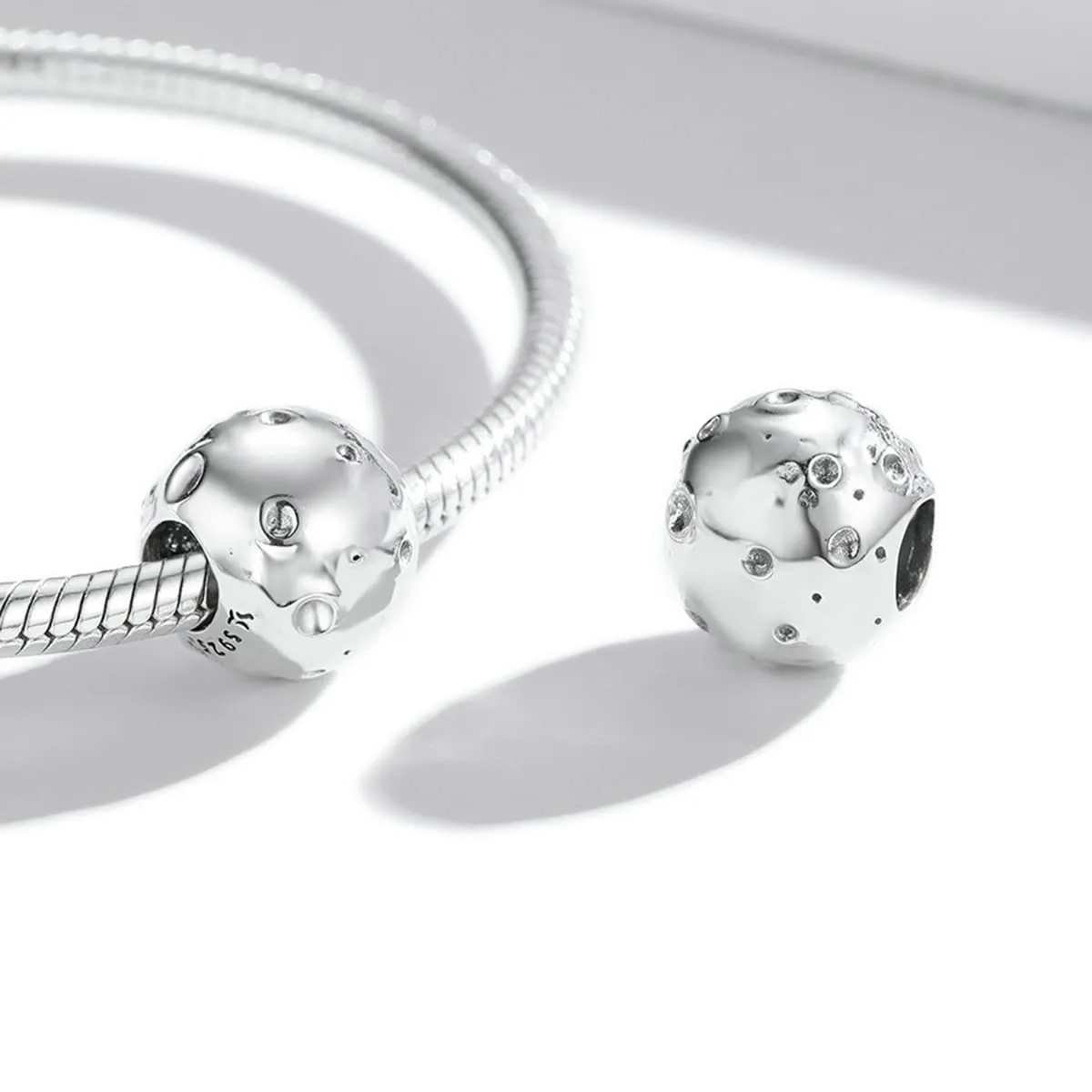 Moon Charm 925 Sterling Silver Charm Fits Most Bracelets and Necklaces - immagine 6
