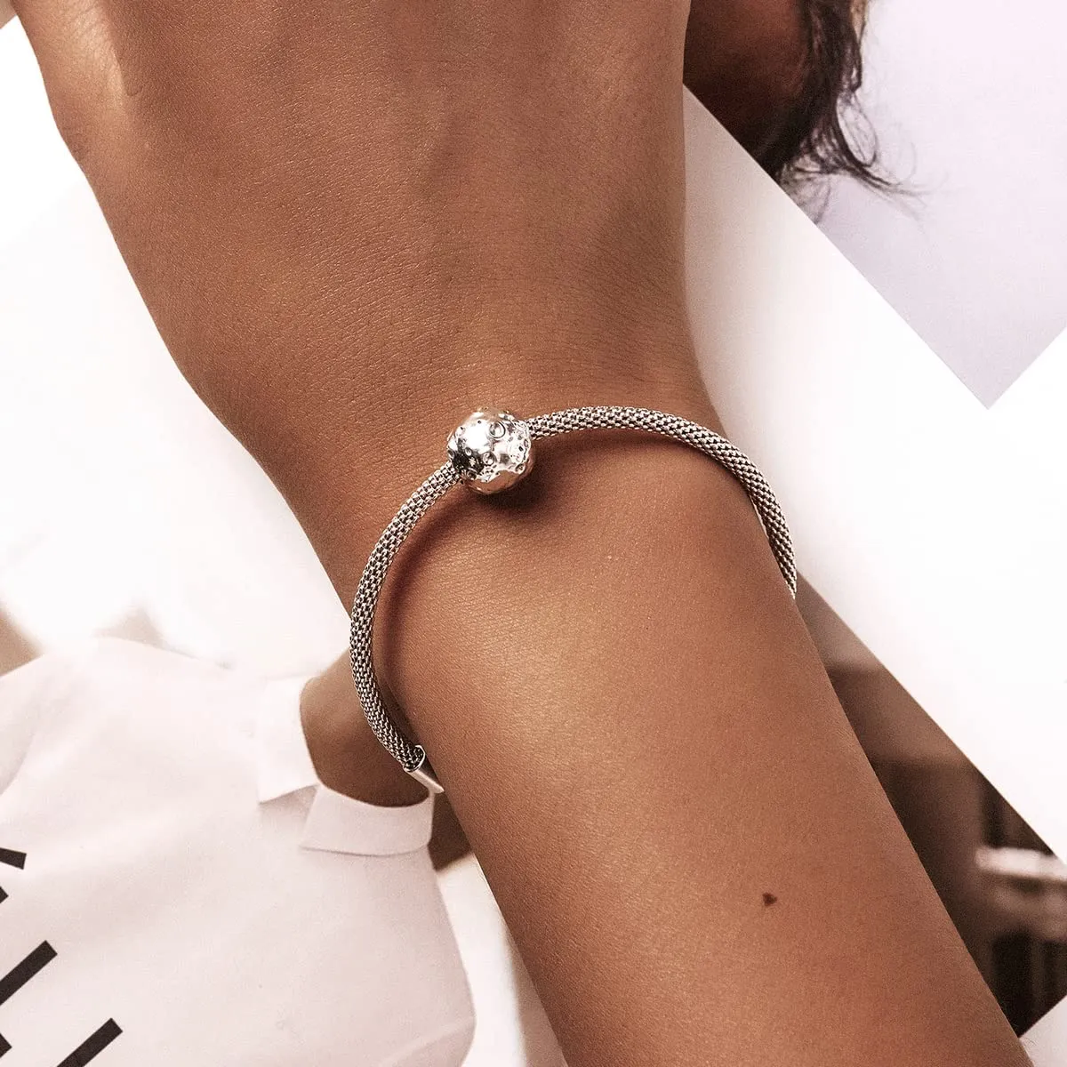 Moon Charm 925 Sterling Silver Charm Fits Most Bracelets and Necklaces - immagine 7