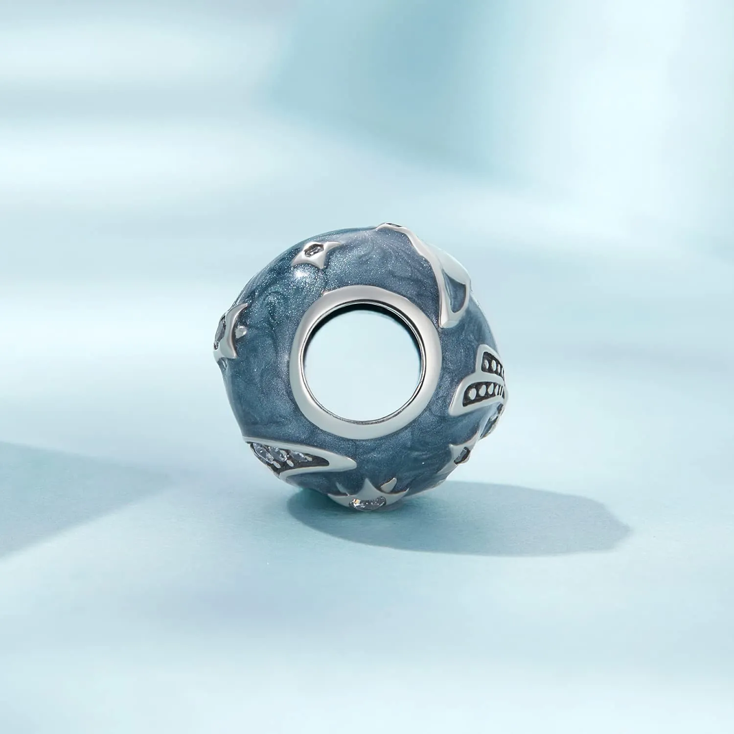 Charm Starry & Galaxy Bead Charm in argento sterling 925 adatto per collana con bracciale Pandora - immagine 3